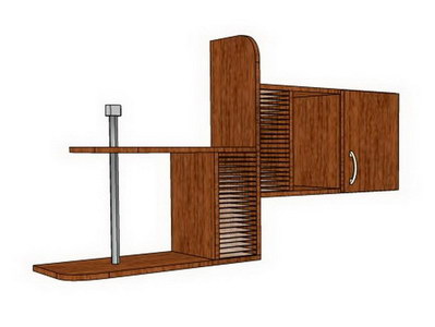 Навесная полка П-002 (1400х750х280)