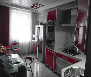 Кухня техно | Блестящая обстановка