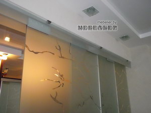 Перегородка из стекла | Подвесная система