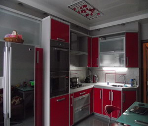 Кухня техно | Стекло и металл