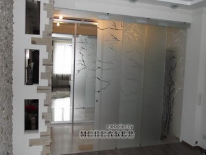 Перегородка из стекла | Степень закрытия - произвольная