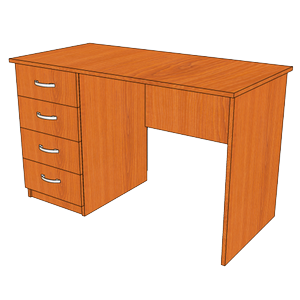 Стол рабочий однотумбовый