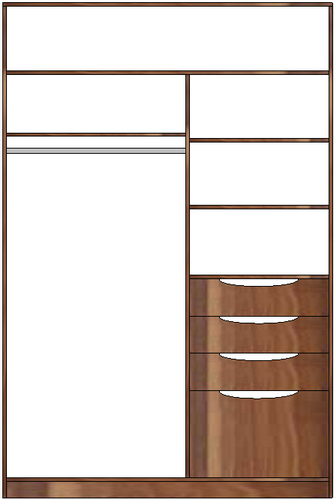 шкаф двух- или трёхдверный